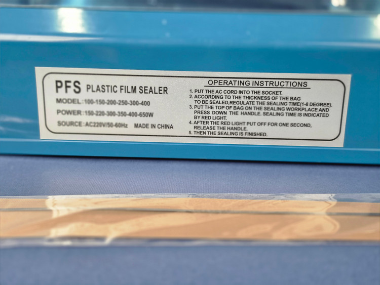 دستگاه پرس حرارتی و دوخت پلاستیک برقی اورجینال ۲۵ سانت ایمپالس سلر مدل PFS-250