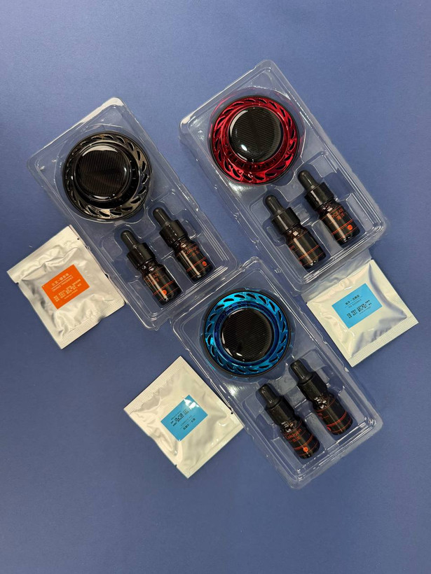 خوشبو کننده خورشیدی خودرو JIN GE مدل JG-009 | پخش عطر چرخان بدون نیاز به باتری
