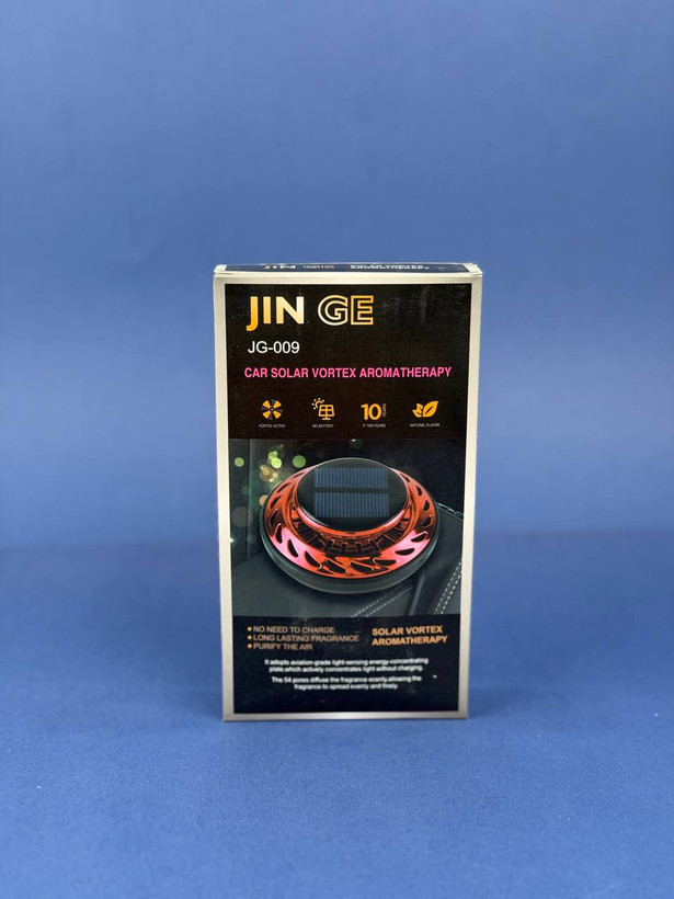خوشبو کننده خورشیدی خودرو JIN GE مدل JG-009 | پخش عطر چرخان بدون نیاز به باتری